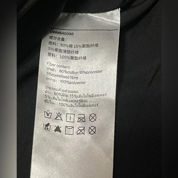 Urban Revivo Women’s Tweed Business Casual Jacket Medium Bow Buttons - Picture 7 of 12